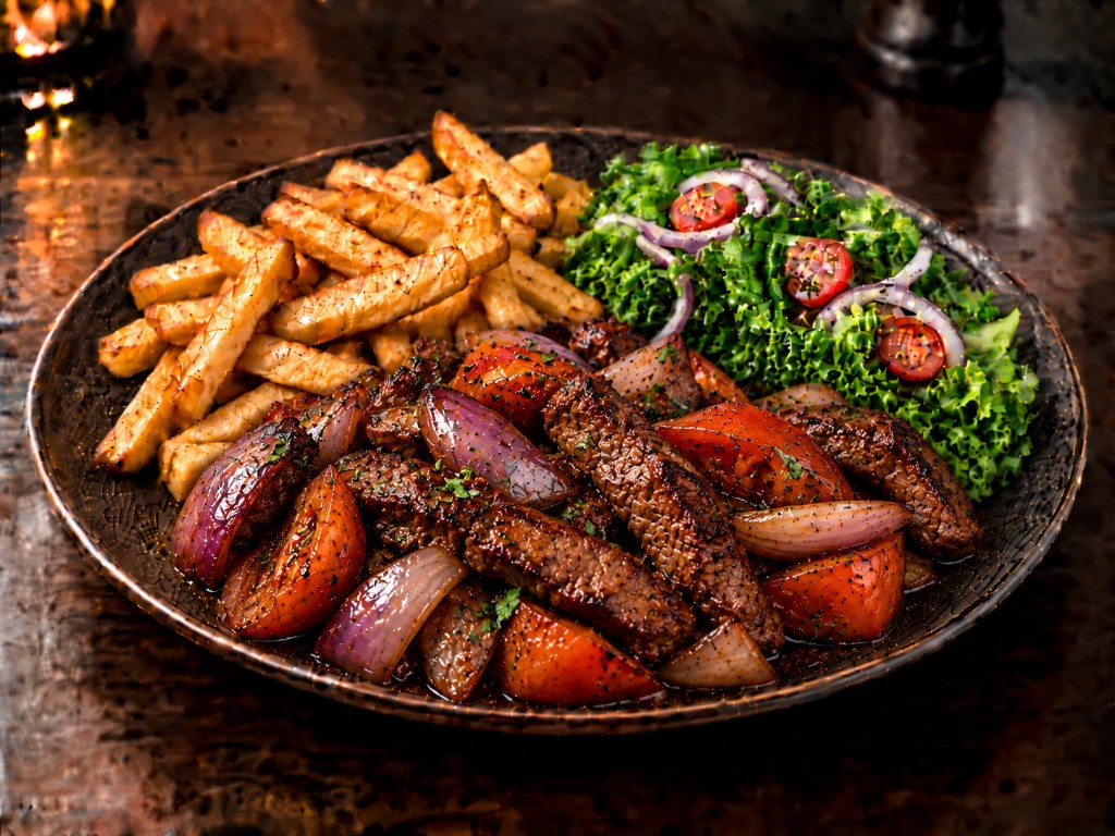 Lomo saltado de lomo fino
