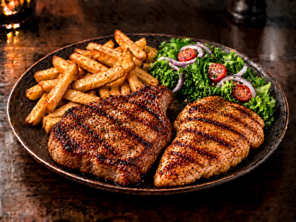 Parrilla mixta chancho y pollo