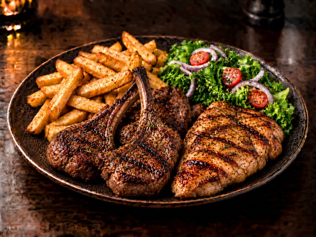 Parrilla mixta cordero y pollo
